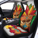 Hawaiian Tiki Print Universal Fit Car Seat Covers