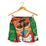 Hawaiian Tiki Print Women's Shorts