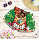 Hawaiian Tiki Print Women's Shorts