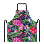 Hawaiian Tropical Birds Pattern Print Apron