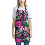 Hawaiian Tropical Birds Pattern Print Apron