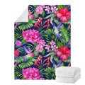Hawaiian Tropical Birds Pattern Print Blanket