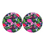Hawaiian Tropical Birds Pattern Print Car Coasters