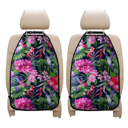 Hawaiian Tropical Birds Pattern Print Car Seat Organizers