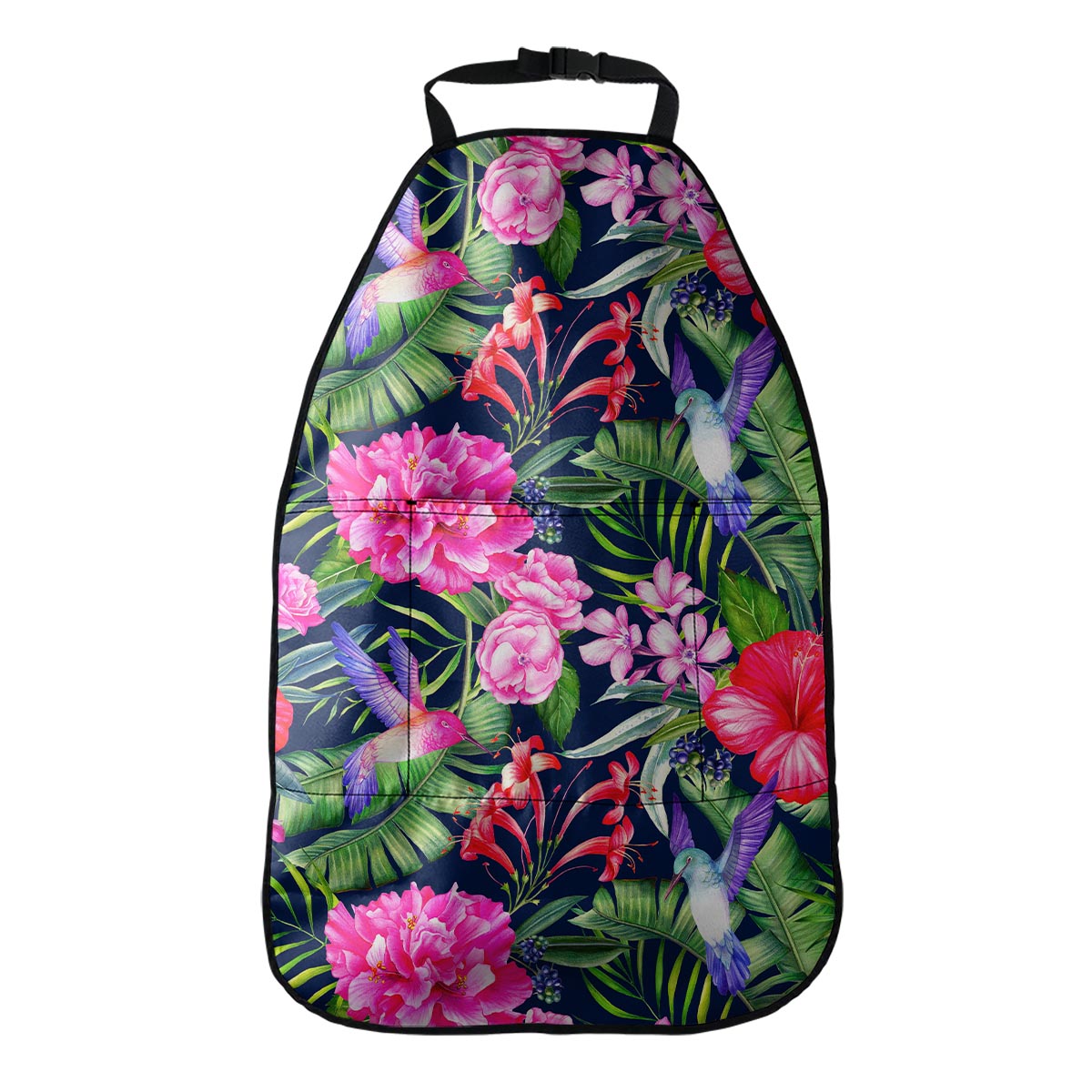 Hawaiian Tropical Birds Pattern Print Car Seat Organizers