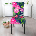 Hawaiian Tropical Birds Pattern Print Dining Chair Slipcover