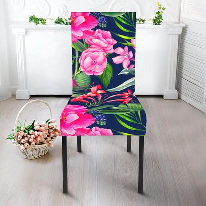 Hawaiian Tropical Birds Pattern Print Dining Chair Slipcover