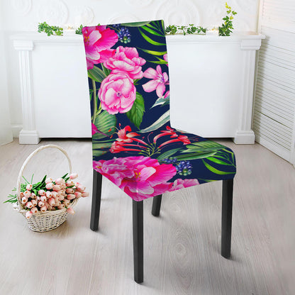 Hawaiian Tropical Birds Pattern Print Dining Chair Slipcover