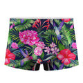 Hawaiian Tropical Birds Pattern Print Men's Boxer Briefs