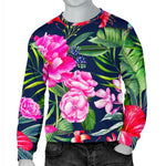 Hawaiian Tropical Birds Pattern Print Men's Crewneck Sweatshirt GearFrost