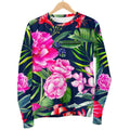 Hawaiian Tropical Birds Pattern Print Men's Crewneck Sweatshirt