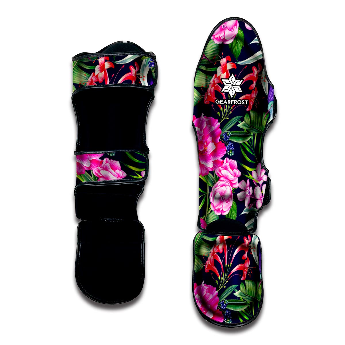 Hawaiian Tropical Birds Pattern Print Muay Thai Shin Guard