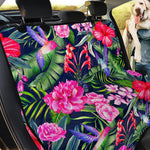 Hawaiian Tropical Birds Pattern Print Pet Car Back Seat Cover