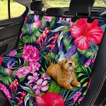 Hawaiian Tropical Birds Pattern Print Pet Car Back Seat Cover