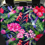 Hawaiian Tropical Birds Pattern Print Pet Car Back Seat Cover