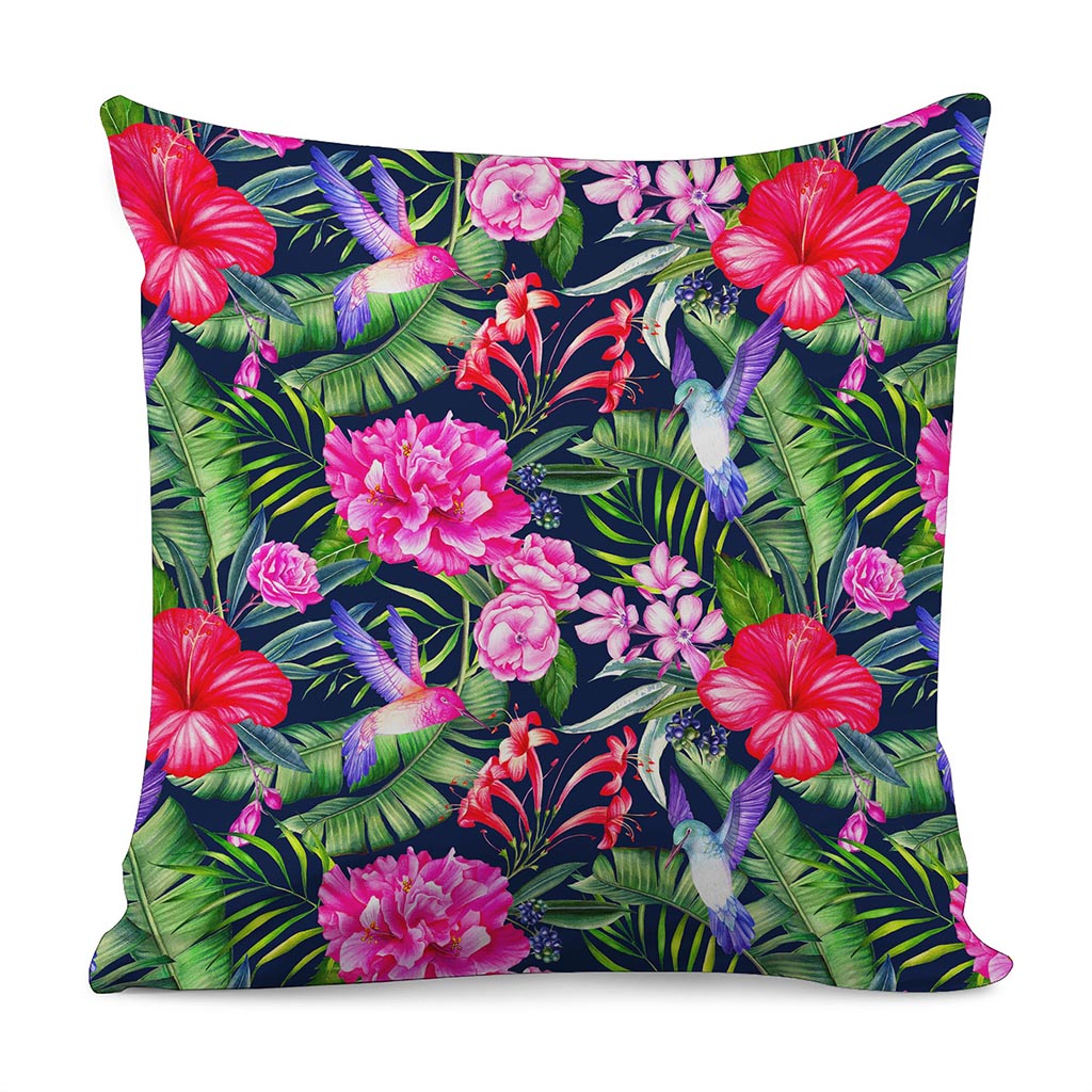Hawaiian Tropical Birds Pattern Print Pillow Cover