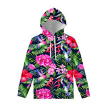 Hawaiian Tropical Birds Pattern Print Pullover Hoodie