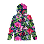 Hawaiian Tropical Birds Pattern Print Pullover Hoodie