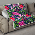Hawaiian Tropical Birds Pattern Print Quilt