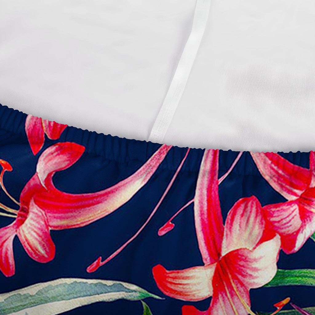 Hawaiian Tropical Birds Pattern Print Sofa Cover