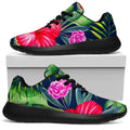 Hawaiian Tropical Birds Pattern Print Walking Shoes