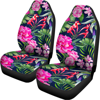 Hawaiian Tropical Birds Pattern Print Universal Fit Car Seat Covers