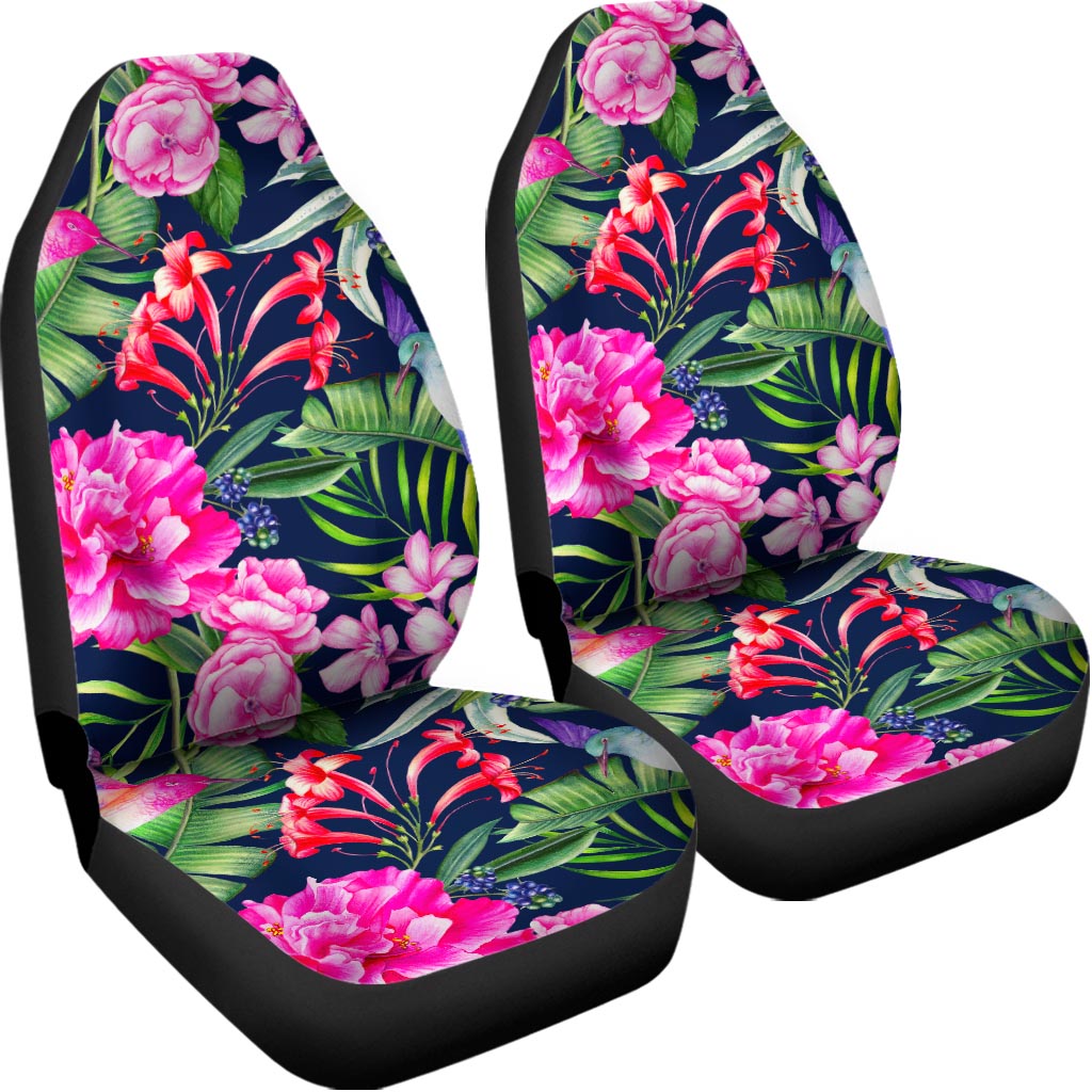 Hawaiian Tropical Birds Pattern Print Universal Fit Car Seat Covers