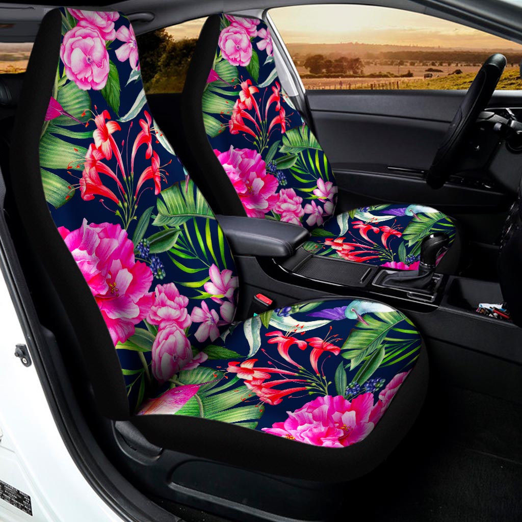 Hawaiian Tropical Birds Pattern Print Universal Fit Car Seat Covers