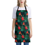 Hawaiian Tropical Flowers Pattern Print Apron