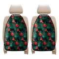 Hawaiian Tropical Flowers Pattern Print Car Seat Organizers
