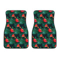 Hawaiian Tropical Flowers Pattern Print Front Car Floor Mats