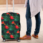 Hawaiian Tropical Flowers Pattern Print Luggage Cover GearFrost