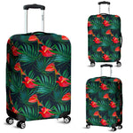 Hawaiian Tropical Flowers Pattern Print Luggage Cover GearFrost