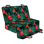 Hawaiian Tropical Flowers Pattern Print Pet Car Back Seat Cover