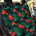Hawaiian Tropical Flowers Pattern Print Pet Car Back Seat Cover