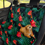 Hawaiian Tropical Flowers Pattern Print Pet Car Back Seat Cover
