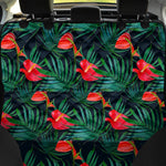 Hawaiian Tropical Flowers Pattern Print Pet Car Back Seat Cover