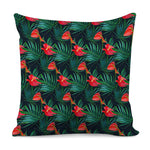 Hawaiian Tropical Flowers Pattern Print Pillow Cover
