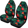 Hawaiian Tropical Flowers Pattern Print Universal Fit Car Seat Covers