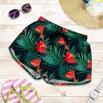 Hawaiian Tropical Flowers Pattern Print Women's Shorts
