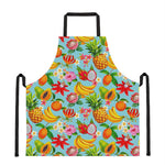 Hawaiian Tropical Fruits Pattern Print Apron