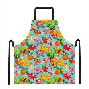 Hawaiian Tropical Fruits Pattern Print Apron