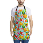 Hawaiian Tropical Fruits Pattern Print Apron