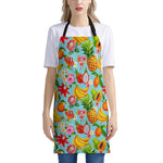 Hawaiian Tropical Fruits Pattern Print Apron