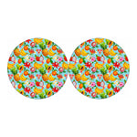 Hawaiian Tropical Fruits Pattern Print Car Coasters
