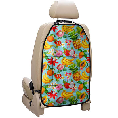 Hawaiian Tropical Fruits Pattern Print Car Seat Organizers