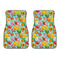 Hawaiian Tropical Fruits Pattern Print Front Car Floor Mats