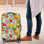 Hawaiian Tropical Fruits Pattern Print Luggage Cover GearFrost