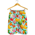 Hawaiian Tropical Fruits Pattern Print Men's Shorts