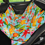 Hawaiian Tropical Fruits Pattern Print Pet Car Back Seat Cover